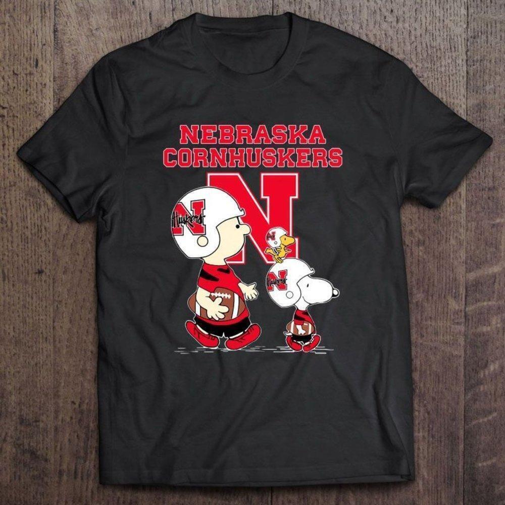 Nebraska Cornhuskers The Peanuts Movie Version Gift Graphics Shirt